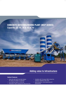 Stationary Concrete Batching Plant MCP Series - Neeti Exim